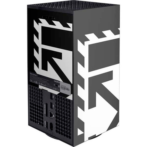 Black and White Geometric Shapes XBox Series X Digital Edition Console Skin